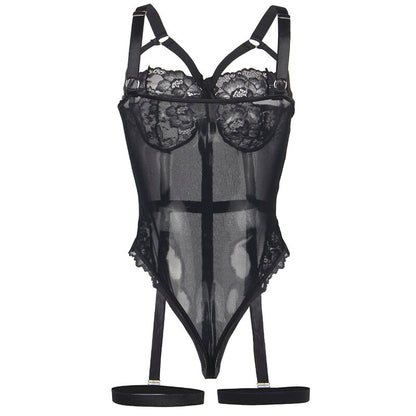 SUBBLIME - ORSACCHIOTTO CON DETTAGLIO REGGERIZZATO SUL PETTO NERO L/XL - SUBBLIME BODIES | Lingerie Harness Boutique