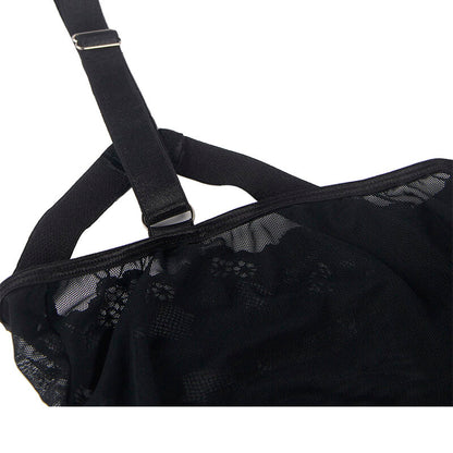 SUBBLIME - ORSACCHIOTTO CON DETTAGLIO REGGERIZZATO SUL PETTO NERO L/XL - SUBBLIME BODIES | Lingerie Harness Boutique