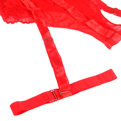 SUBBLIME - ORSACCHIOTTO CON DETTAGLIO REGGERIZZATO PETTO ROSSO L/XL - SUBBLIME BODIES | Lingerie Harness Boutique