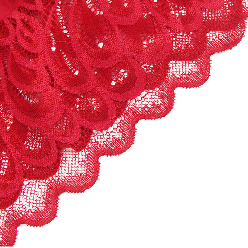 SUBBLIME - BABYDOLL IN RASO CON PIZZO ROSSO L/XL - SUBBLIME BABYDOLLS | Lingerie Harness Boutique