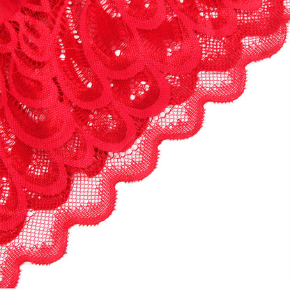 SUBBLIME - BABYDOLL IN RASO CON PIZZO ROSSO L/XL - SUBBLIME BABYDOLLS | Lingerie Harness Boutique