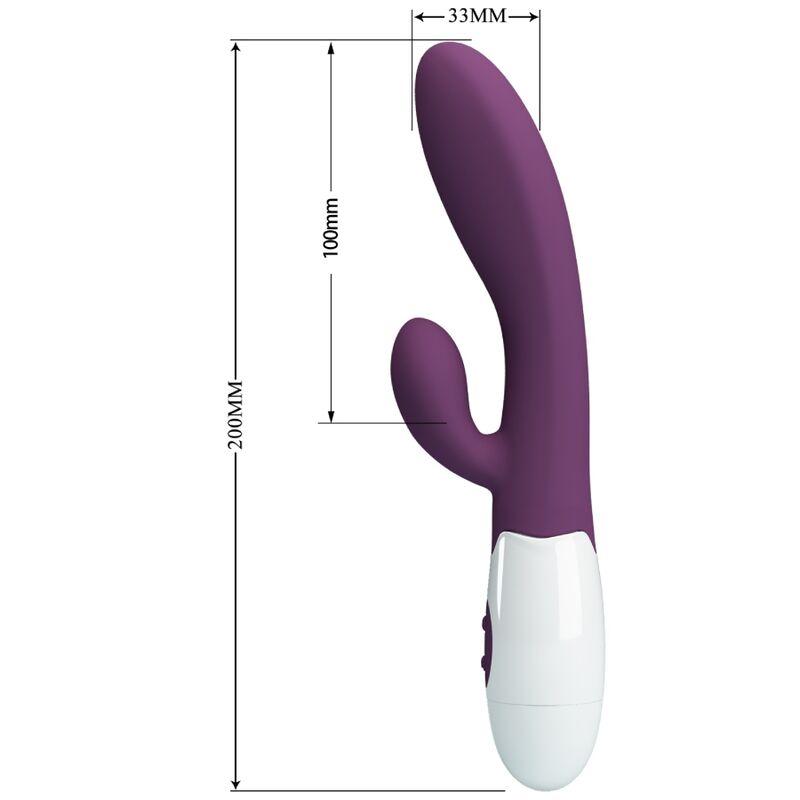 PRETTY LOVE - ALVIS VIBRATORE RABBIT E PUNTO G VIOLA - PRETTY LOVE FLIRTATION | Lingerie Harness Boutique