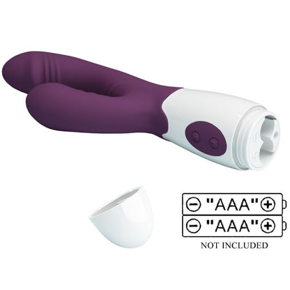 PRETTY LOVE - ANDRE RABBIT VIBRATOR &amp; G-SPOT STIMULATOR PURPLE