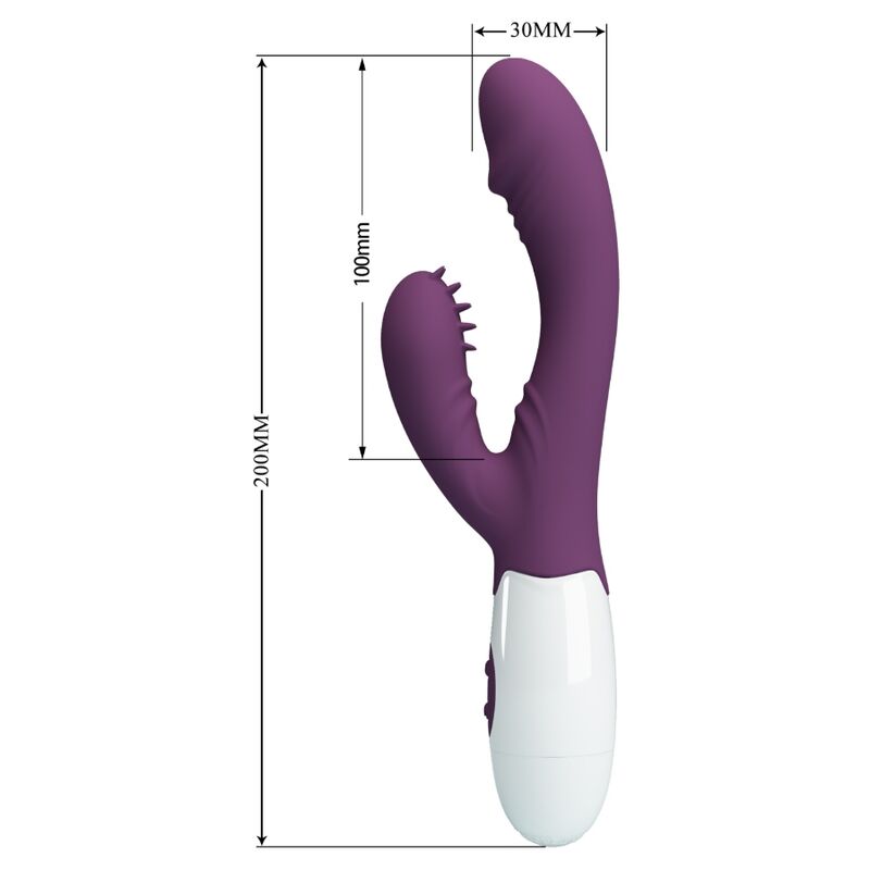 PRETTY LOVE - ANDRE VIBRATORE RABBIT E STIMOLATORE PUNTO G VIOLA - PRETTY LOVE FLIRTATION | Lingerie Harness Boutique