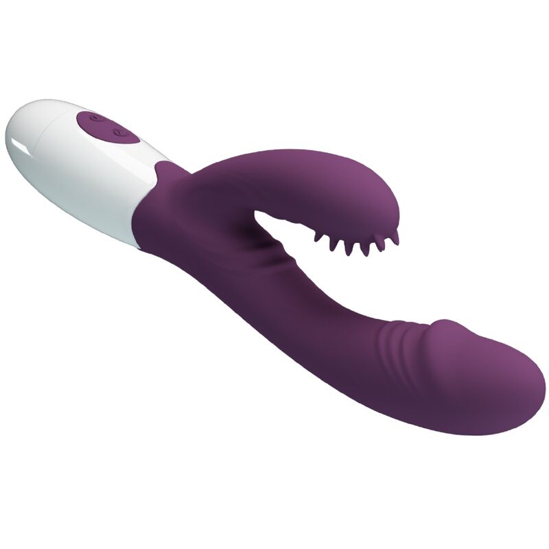PRETTY LOVE - ANDRE VIBRATORE RABBIT E STIMOLATORE PUNTO G VIOLA - PRETTY LOVE FLIRTATION | Lingerie Harness Boutique