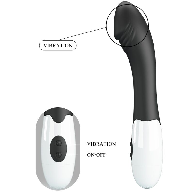 PRETTY LOVE - ELEMENTAL VIBRATORE G-SPOT 30 MODALIT NERO - PRETTY LOVE FLIRTATION | Lingerie Harness Boutique