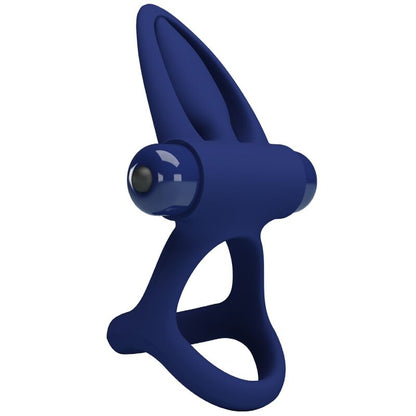 PRETTY LOVE - MAT DOPPIO ANELLO CON VIBRAZIONE E STIMOLATORE BLU - PRETTY LOVE MALE | Lingerie Harness Boutique