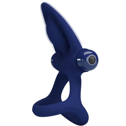 PRETTY LOVE - MAT DOPPIO ANELLO CON VIBRAZIONE E STIMOLATORE BLU - PRETTY LOVE MALE | Lingerie Harness Boutique