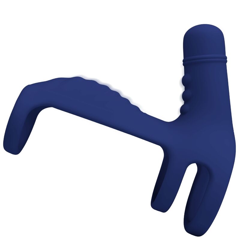 PRETTY LOVE - ANELLO VIBRANTE ELISH CON ESTENSIONE BLU - PRETTY LOVE MALE | Lingerie Harness Boutique