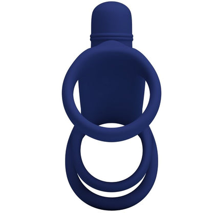 PRETTY LOVE - ANELLO VIBRANTE ELISH CON ESTENSIONE BLU - PRETTY LOVE MALE | Lingerie Harness Boutique