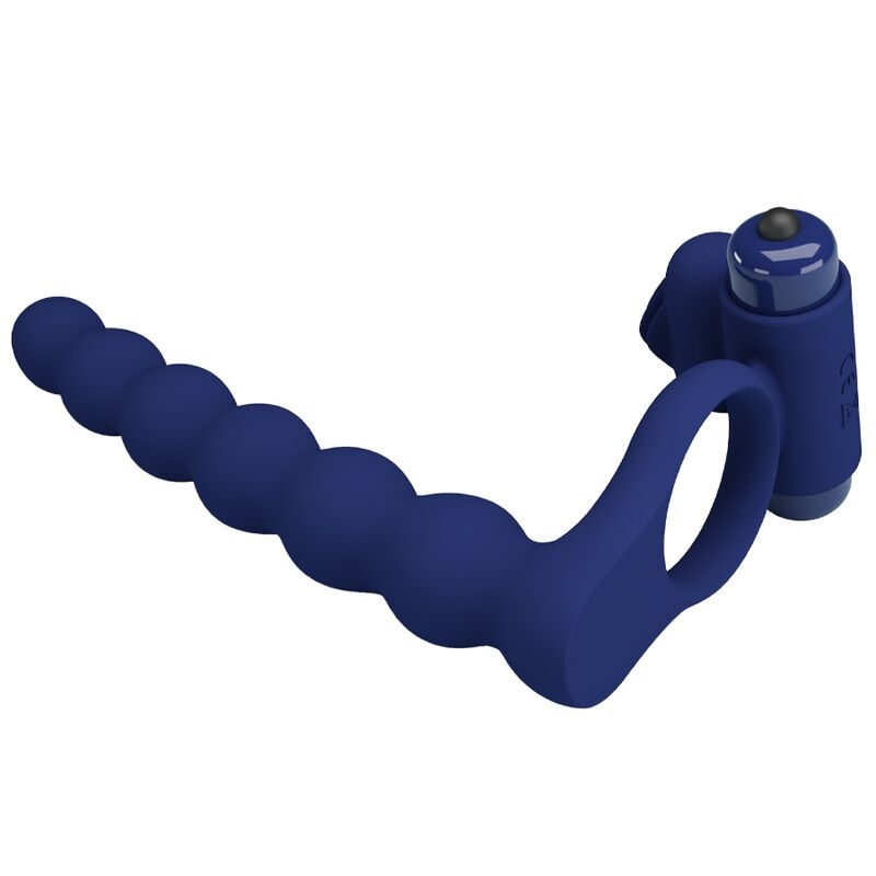 PRETTY LOVE - AJMAL ANELLO VIBRANTE CON SPINA BLU - PRETTY LOVE MALE | Lingerie Harness Boutique