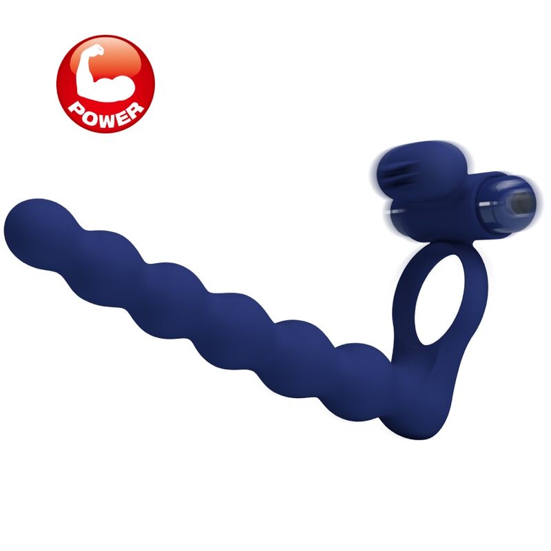 PRETTY LOVE - AJMAL ANELLO VIBRANTE CON SPINA BLU - PRETTY LOVE MALE | Lingerie Harness Boutique