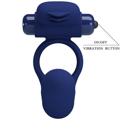 PRETTY LOVE - AJMAL ANELLO VIBRANTE CON SPINA BLU - PRETTY LOVE MALE | Lingerie Harness Boutique