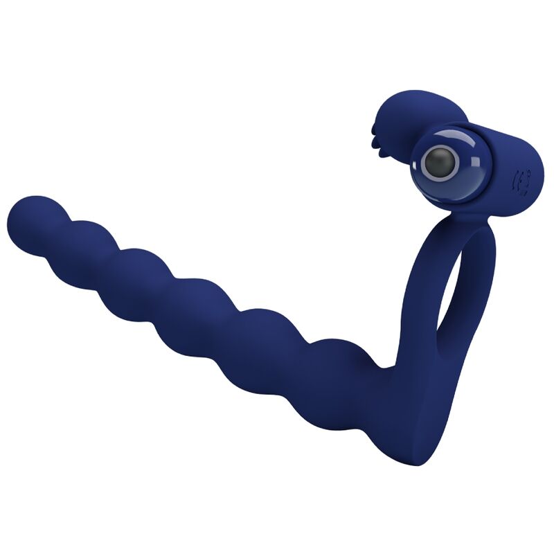 PRETTY LOVE - AJMAL ANELLO VIBRANTE CON SPINA BLU - PRETTY LOVE MALE | Lingerie Harness Boutique