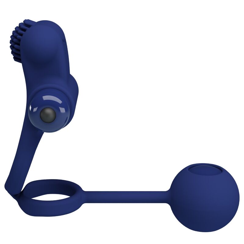 PRETTY LOVE - REMINGTON DOPPIO ANELLO VIBRANTE CON SPINA BLU - PRETTY LOVE MALE | Lingerie Harness Boutique