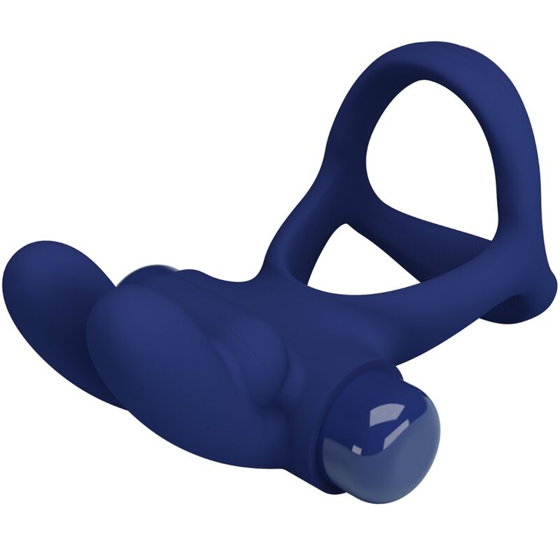 PRETTY LOVE - FRANCISCO ANELLO VIBRANTE DOPPIO BLU CONIGLIO - PRETTY LOVE MALE | Lingerie Harness Boutique