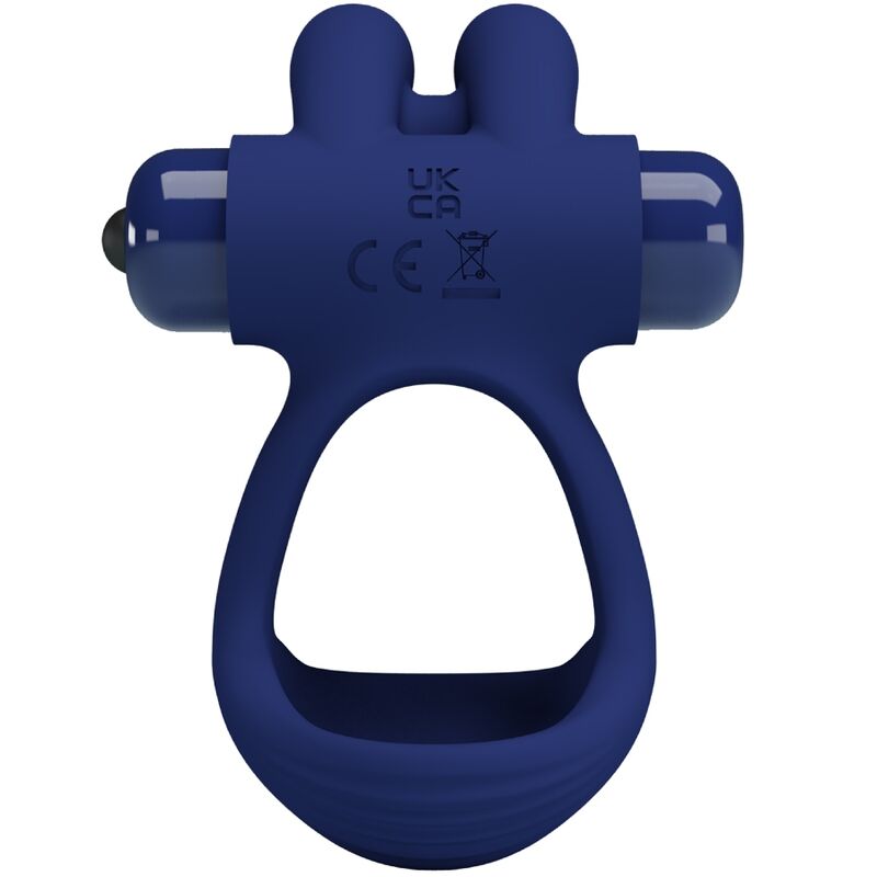 PRETTY LOVE - FRANCISCO ANELLO VIBRANTE DOPPIO BLU CONIGLIO - PRETTY LOVE MALE | Lingerie Harness Boutique