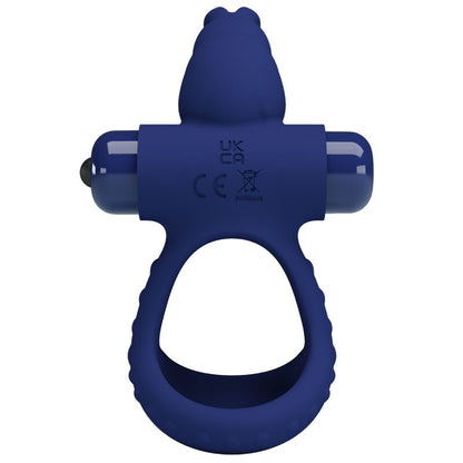 PRETTY LOVE - LUCHITO ANELLO VIBRANTE DOPPIO CONIGLIO BLU - PRETTY LOVE MALE | Lingerie Harness Boutique