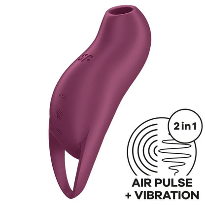 SATISFYER - POCKET PRO 1 STIMOLATORE CLITORIDE GRANATO - SATISFYER AIR PULSE | Lingerie Harness Boutique