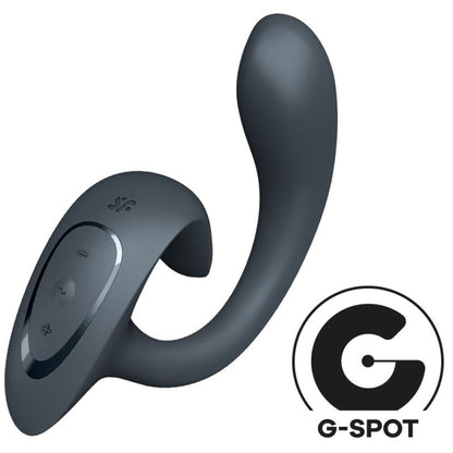 SATISFYER - G FOR GODDESS 1 VIBRATORE CONIGLIO GRIGIO SCURO - SATISFYER VIBRATOR | Lingerie Harness Boutique