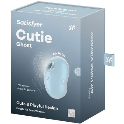 SATISFYER - CUTIE GHOST VIBRATORE LAY-ON AZZURRO - SATISFYER LAYONS | Lingerie Harness Boutique