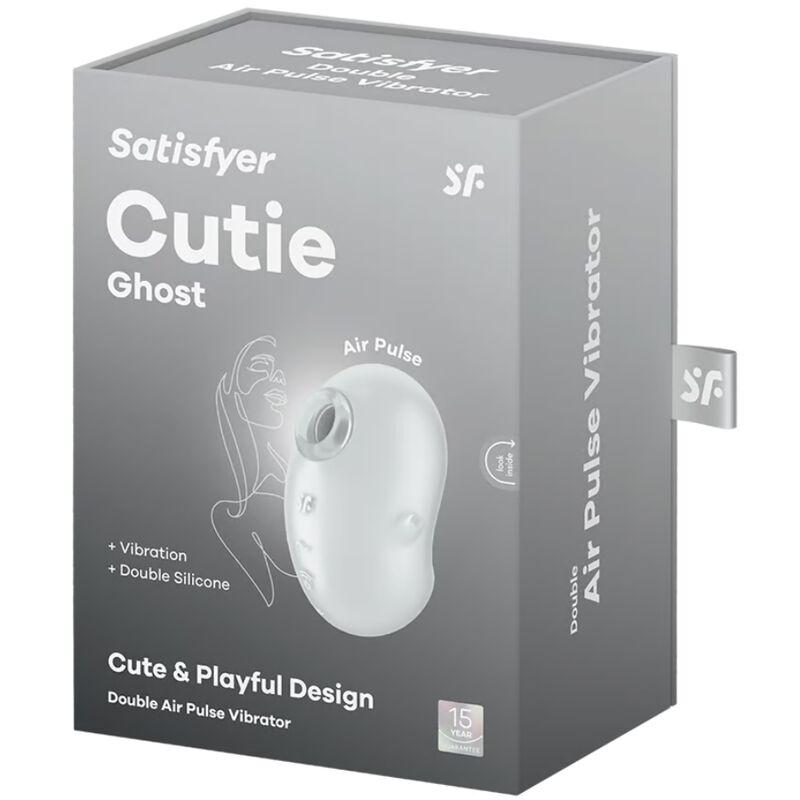 SATISFYER - CUTIE GHOST VIBRATORE LAY-ON BIANCO - SATISFYER LAYONS | Lingerie Harness Boutique