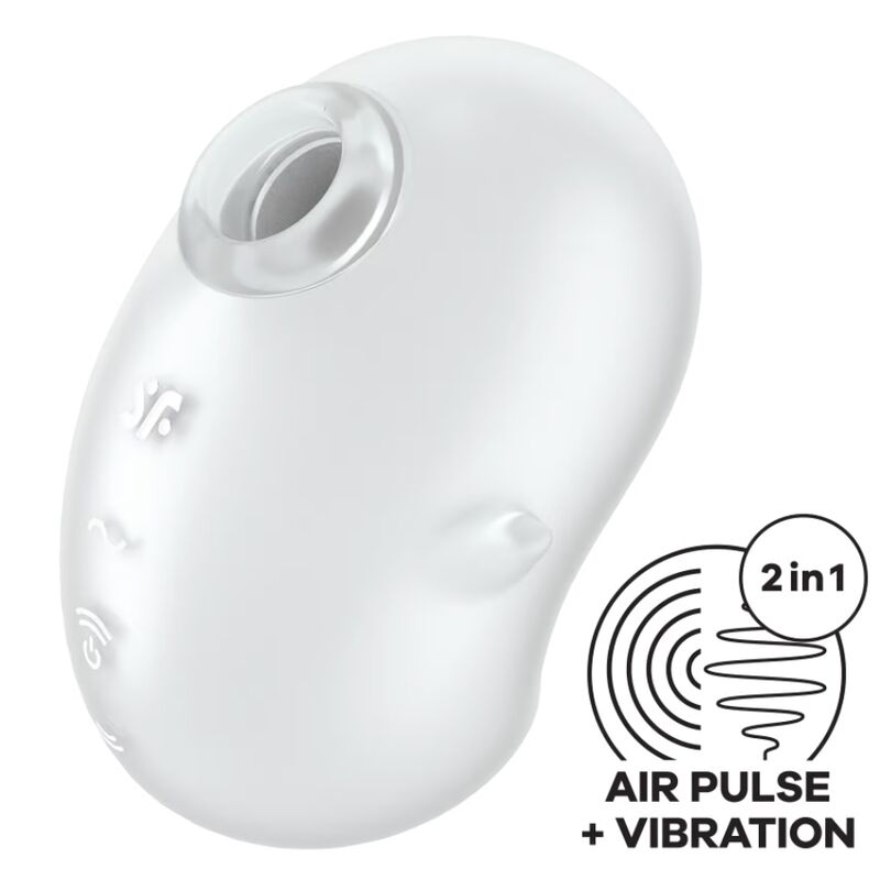 SATISFYER - CUTIE GHOST VIBRATORE LAY-ON BIANCO - SATISFYER LAYONS | Lingerie Harness Boutique