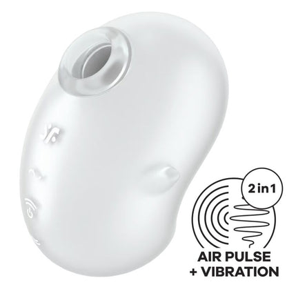 SATISFYER - CUTIE GHOST VIBRATORE LAY-ON BIANCO - SATISFYER LAYONS | Lingerie Harness Boutique