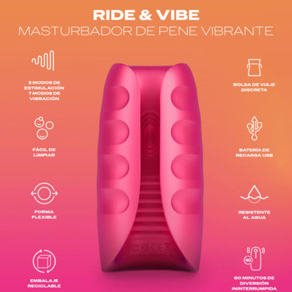 DUREX - MASTURBATORE VIBRATORE TOY RIDE & VIBE