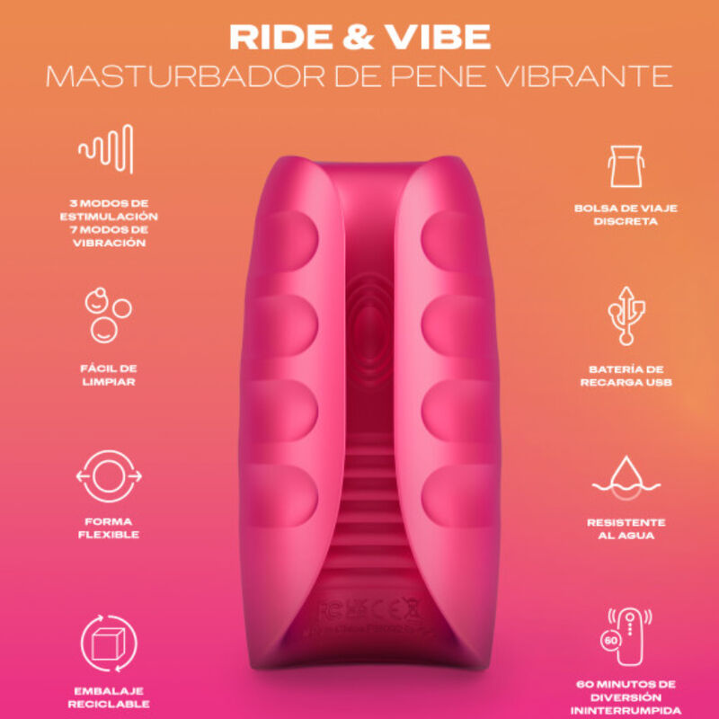 DUREX - MASTURBATORE VIBRATORE TOY RIDE & VIBE - DUREX TOYS | Lingerie Harness Boutique