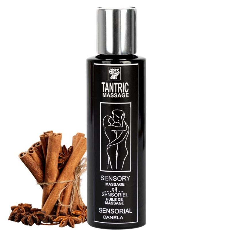 EROS-ART - OLIO DA MASSAGGIO TANTRICO NATURALE E CANNELLA AFRODISIACA 100 ML - EROS-ART | Lingerie Harness Boutique