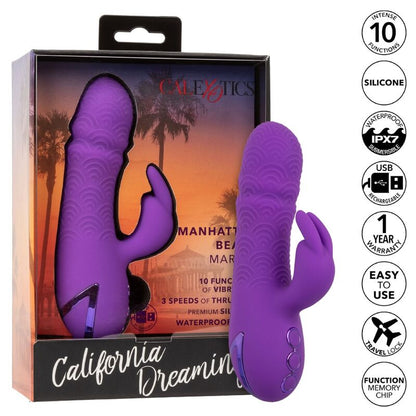 CALEXOTICS - MANHATTAN BEACH MARVEL VIBRATORE RABBIT VIOLA DI CALIFORNIA DREAMING - CALEXOTICS | Lingerie Harness Boutique