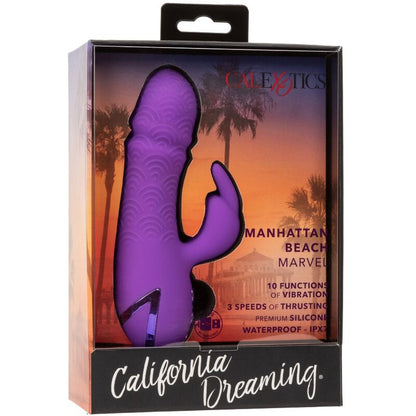 CALEXOTICS - MANHATTAN BEACH MARVEL VIBRATORE RABBIT VIOLA DI CALIFORNIA DREAMING - CALEXOTICS | Lingerie Harness Boutique