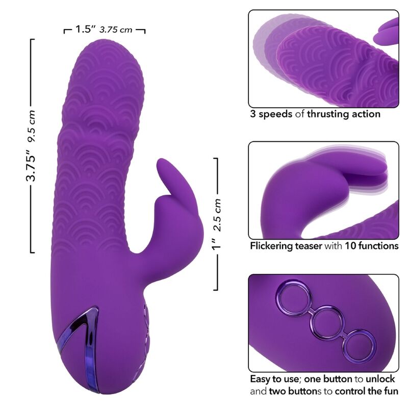 CALEXOTICS - MANHATTAN BEACH MARVEL VIBRATORE RABBIT VIOLA DI CALIFORNIA DREAMING - CALEXOTICS | Lingerie Harness Boutique