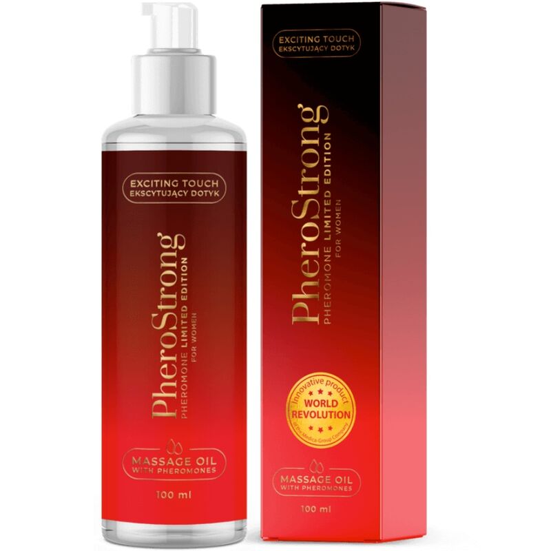 PHEROSTRONG - OLIO DA MASSAGGIO EDIZIONE LIMITATA PER DONNE 100 ML - PHEROSTRONG | Lingerie Harness Boutique