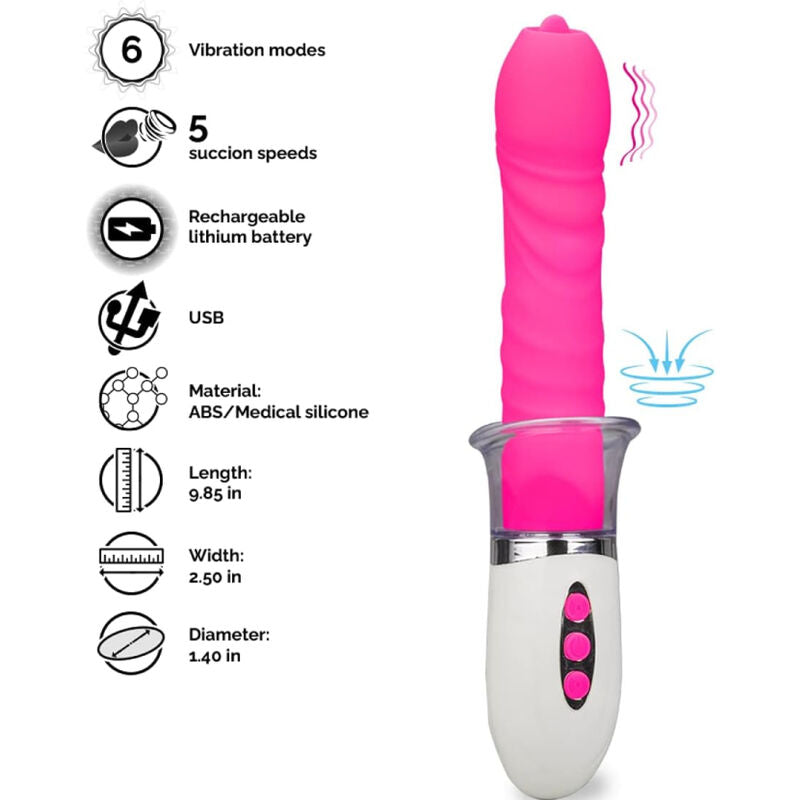 ARMONY - VIBRATORE LIBERTY E SPINTA CON LINGUA - ARMONY VIBRATORS | Lingerie Harness Boutique