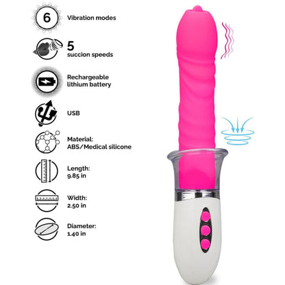 ARMONY - VIBRATORE LIBERTY E SPINTA CON LINGUA - ARMONY VIBRATORS | Lingerie Harness Boutique