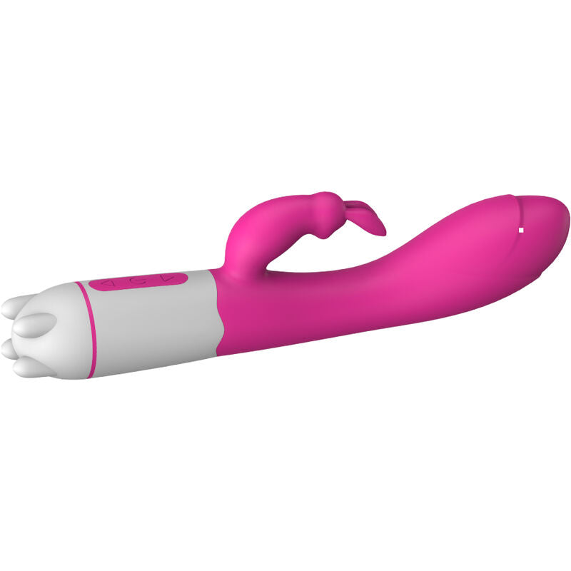 ARMONY - HAPPY VIBRATORE E STIMOLATORE CONIGLIO FUCSIA - ARMONY VIBRATORS | Lingerie Harness Boutique