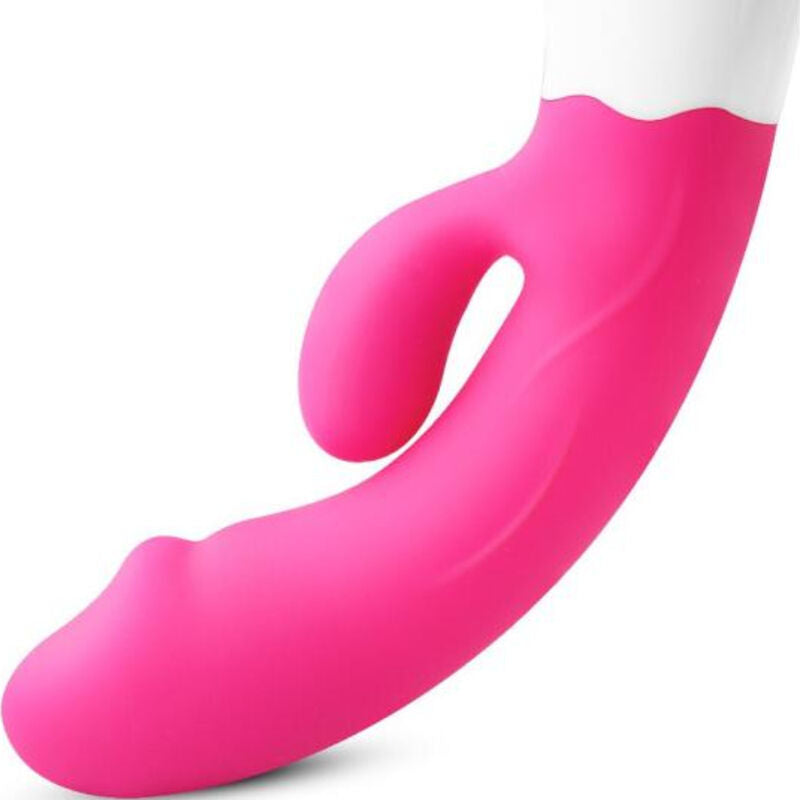 ARMONY - VIBRATORE HAPPY E STIMOLATORE FUCSIA RICARICABILE - ARMONY VIBRATORS | Lingerie Harness Boutique
