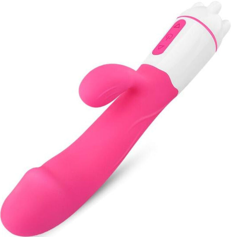 ARMONY - VIBRATORE HAPPY E STIMOLATORE FUCSIA RICARICABILE - ARMONY VIBRATORS | Lingerie Harness Boutique