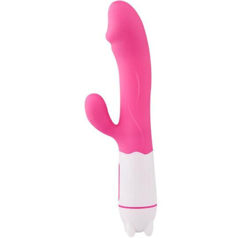 ARMONY - VIBRATORE HAPPY E STIMOLATORE FUCSIA RICARICABILE - ARMONY VIBRATORS | Lingerie Harness Boutique