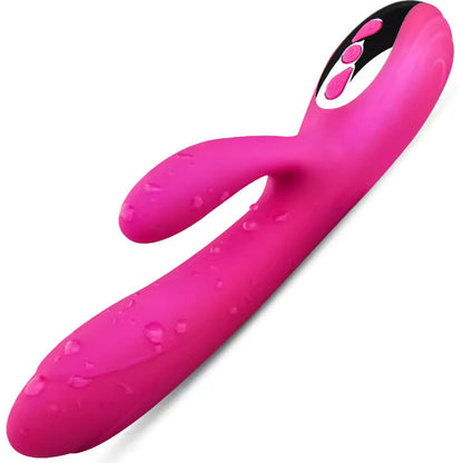ARMONY - VIBRATORE E STIMOLATORE FLESSIBILE CON EFFETTO CALORE FUCSIA - ARMONY VIBRATORS | Lingerie Harness Boutique