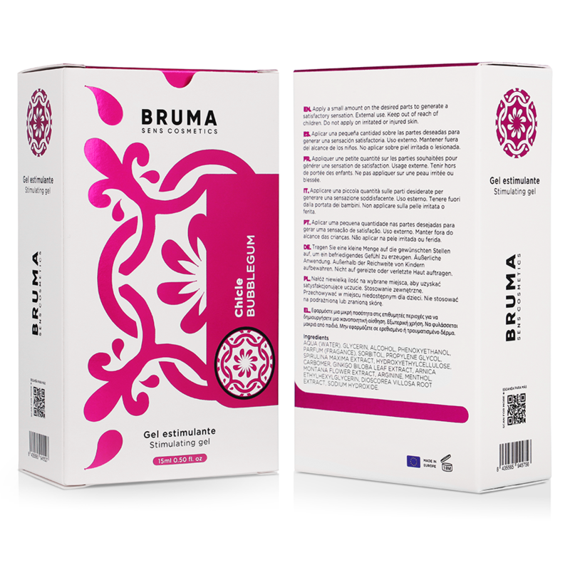BRUMA - BALSAMO INTENSIFICANTE GUSTO BUBBLEGUM 15 ML - BRUMA | Lingerie Harness Boutique