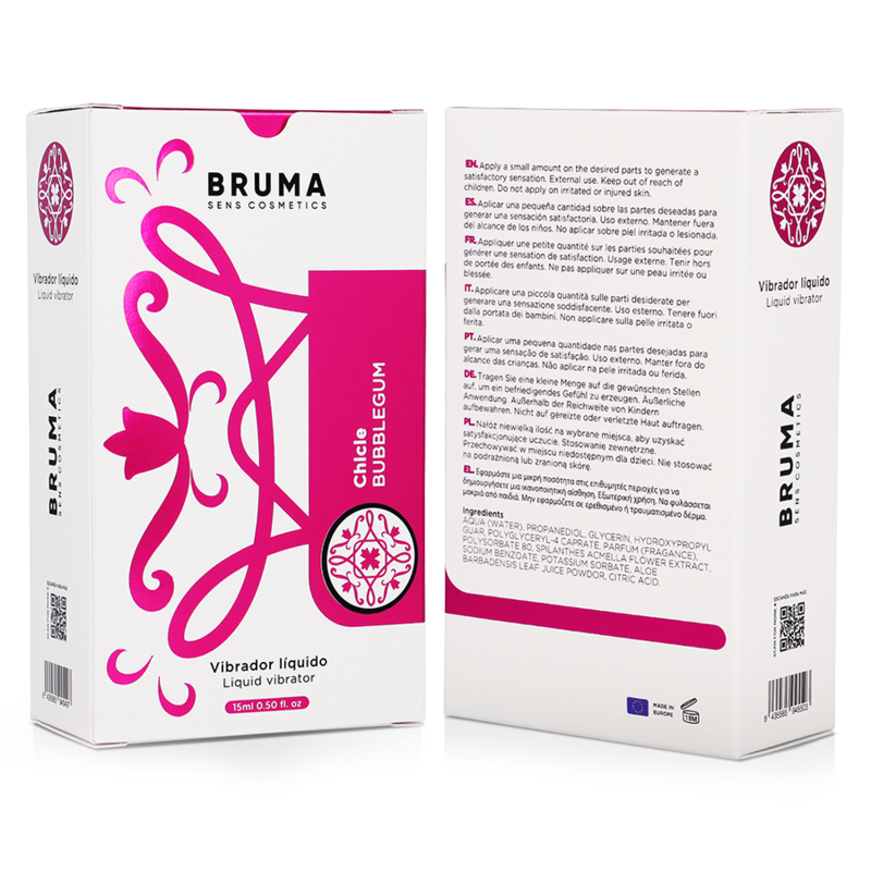 BRUMA - VIBRATORE LIQUIDO BUBBLEGUM ULTRA SCORREVOLE 15 ML - BRUMA | Lingerie Harness Boutique