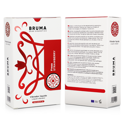 BRUMA - VIBRATORE LIQUIDO ULTRA SCORREVOLE FRAGOLA 15 ML - BRUMA | Lingerie Harness Boutique