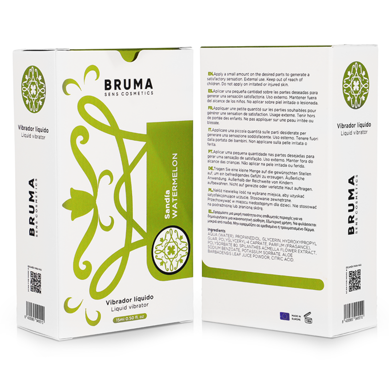 BRUMA - VIBRATORE LIQUIDO ULTRA SCORREVOLE ANGURIA 15 ML - BRUMA | Lingerie Harness Boutique