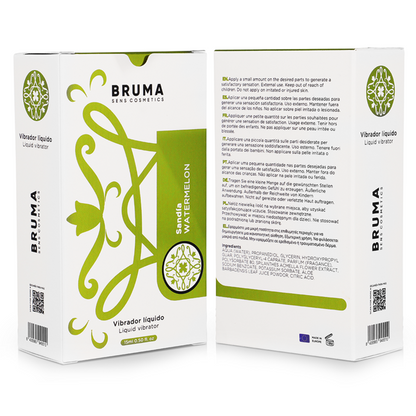 BRUMA - VIBRATORE LIQUIDO ULTRA SCORREVOLE ANGURIA 15 ML - BRUMA | Lingerie Harness Boutique