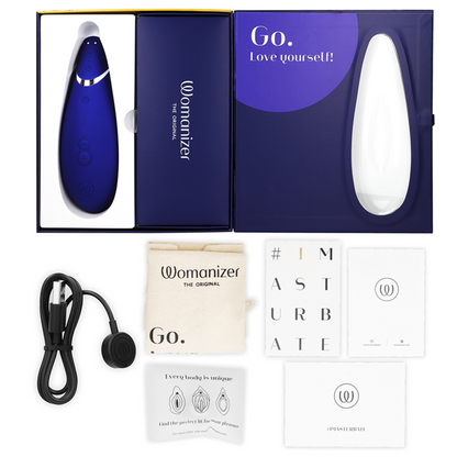 WOMANIZER - PREMIUM 2 STIMOLATORE DEL CLITORIDE MIRTILLO - WOMANIZER | Lingerie Harness Boutique