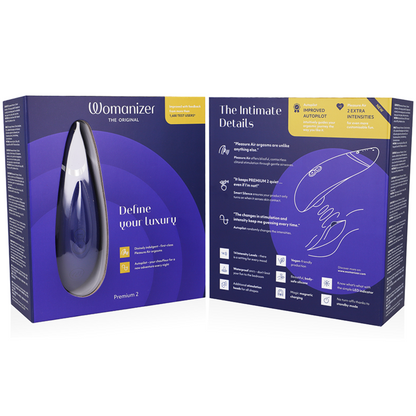 WOMANIZER - PREMIUM 2 STIMOLATORE DEL CLITORIDE MIRTILLO - WOMANIZER | Lingerie Harness Boutique