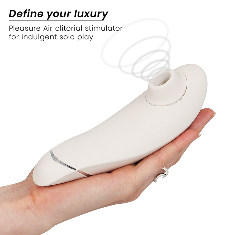 WOMANIZER - PREMIUM 2 STIMOLATORE CLITORALE GRIGIO CALDO - WOMANIZER | Lingerie Harness Boutique